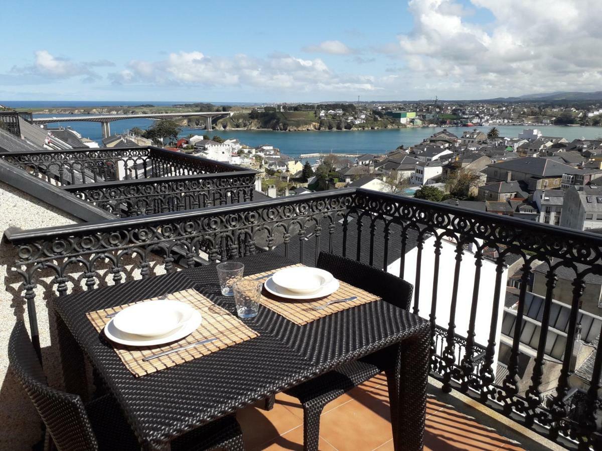 Appartement Atico céntrico con piscina comunitaria à Ribadeo Extérieur photo